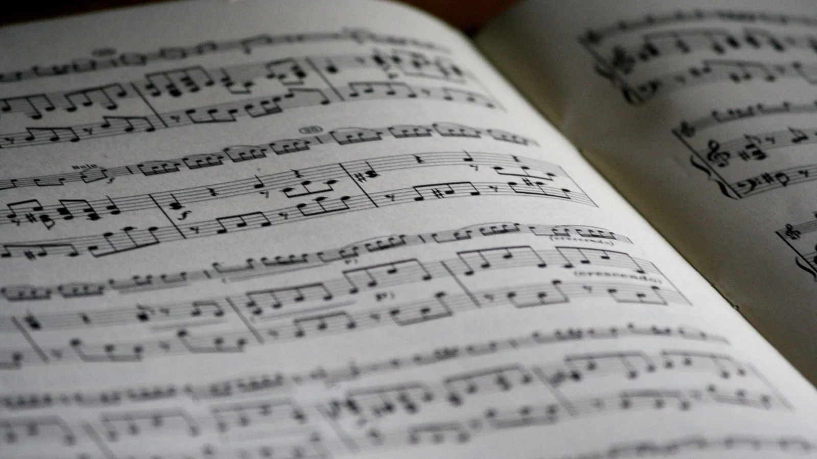 Open sheet music