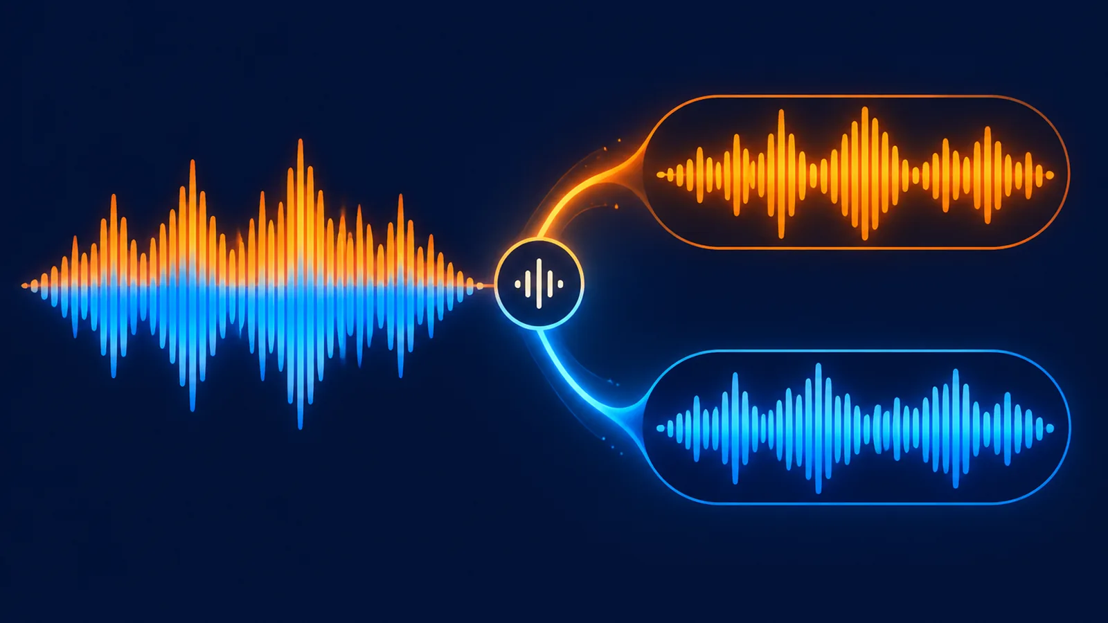 Vocal and instrumental tracks separated from a finished song
