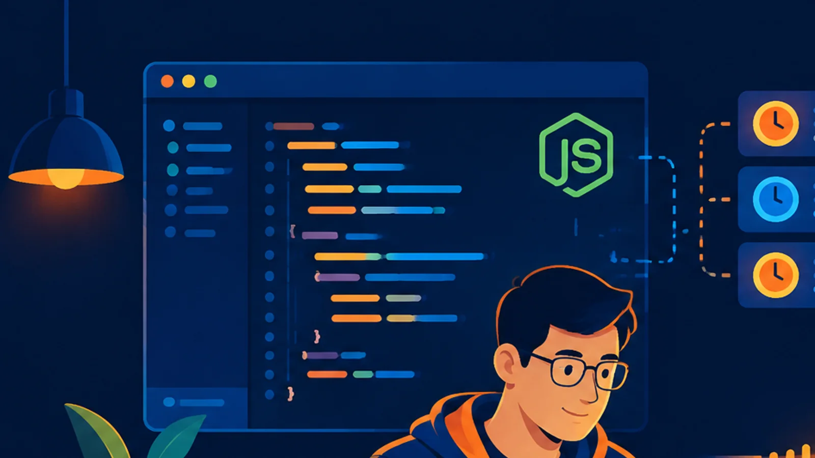 Node.js 开发者、异步任务卡与音频波形