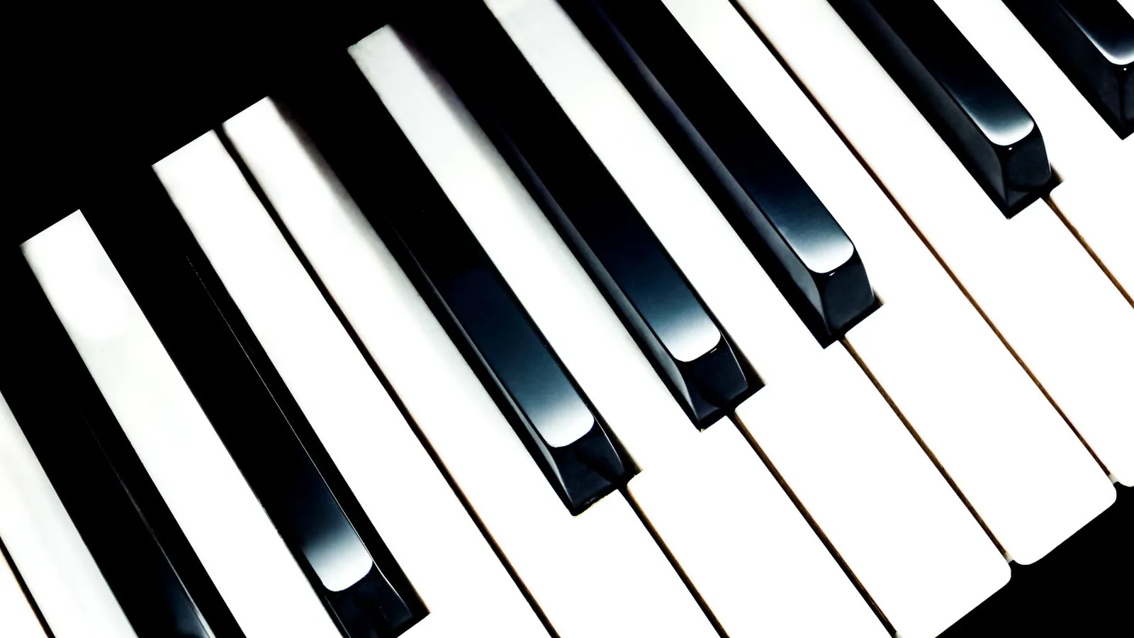 A close-up of piano keys